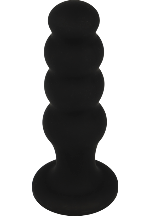 Πρωκτική σφήνα από σιλικόνη σε μαύρο χρώμα, μήκους 12,5 εκ. και μέγιστης διαμέτρου 3,5 εκ.