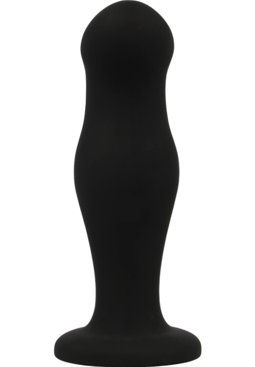Πρωκτική σφήνα από σιλικόνη σε μαύρο χρώμα, μήκους 12 εκ. και μέγιστης διαμέτρου 3,5 εκ.