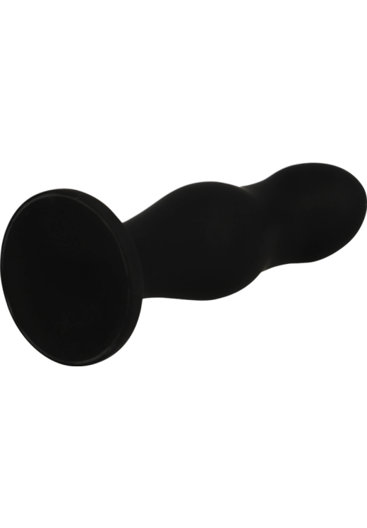 Πρωκτική σφήνα από σιλικόνη σε μαύρο χρώμα, μήκους 12 εκ. και μέγιστης διαμέτρου 3,5 εκ.