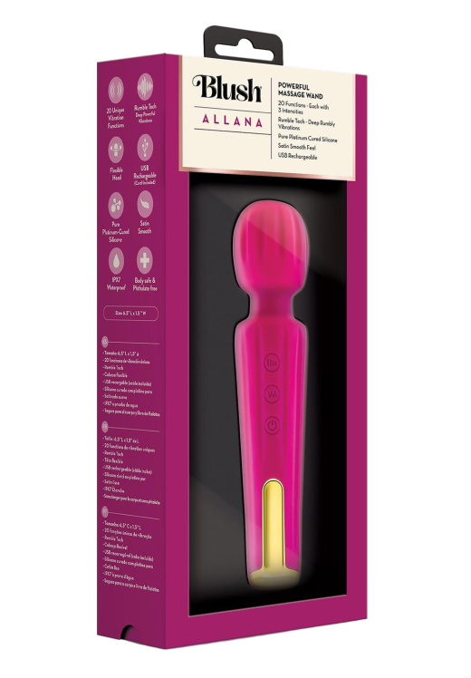 Δονητής μασάζ από σιλικόνη σε φούξια χρώμα, μήκους 16,5 εκ. και μέγιστης διαμέτρου 3,8 εκ.