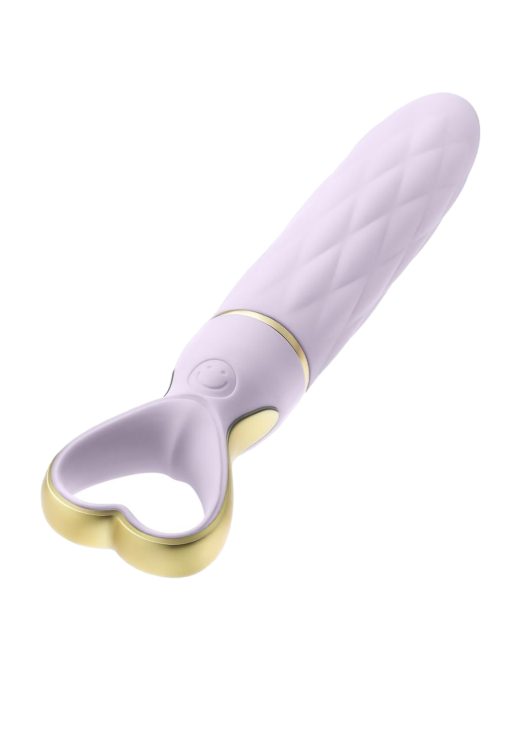 Κλασσικός δονητής από σιλικόνη σε μοβ χρώμα, μήκους 14 εκ. και μέγιστης διαμέτρου 2,3 εκ.