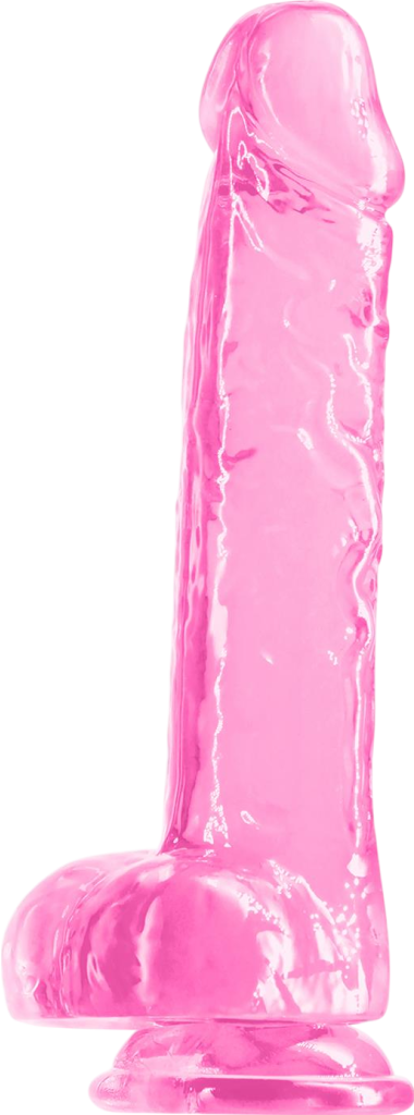 Ομοίωμα πέους από tpe σε ροζ χρώμα, μήκους 21,8 εκ. και μέγιστης διαμέτρου 4,4 εκ.