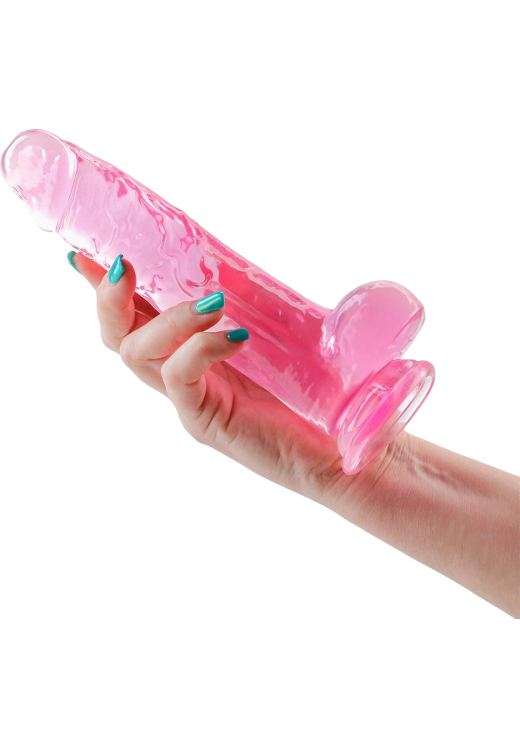 Ομοίωμα πέους από tpe σε ροζ χρώμα, μήκους 21,8 εκ. και μέγιστης διαμέτρου 4,4 εκ.