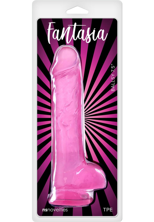 Ομοίωμα πέους από tpe σε ροζ χρώμα, μήκους 21,8 εκ. και μέγιστης διαμέτρου 4,4 εκ.