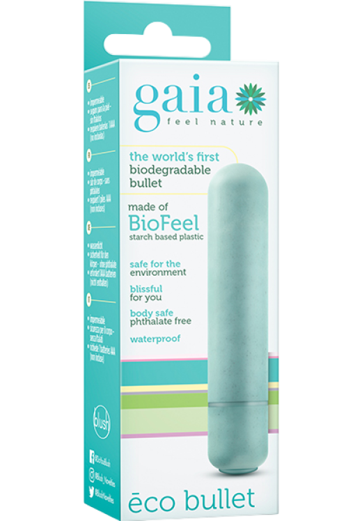 Μίνι δονητής από biofeel σε πράσινο χρώμα, μήκους 8,8 εκ. και μέγιστης διαμέτρου 1,9 εκ.