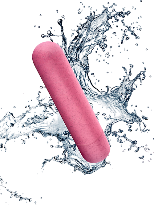 Μίνι δονητής από biofeel σε ροζ χρώμα, μήκους 8,8 εκ. και μέγιστης διαμέτρου 1,9 εκ.