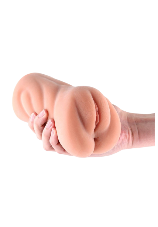 Αυνανιστήρι κόλπου από tpe σε φυσικό χρώμα, μήκους 16,5 εκ. και μέγιστης διαμέτρου 9,7 εκ.