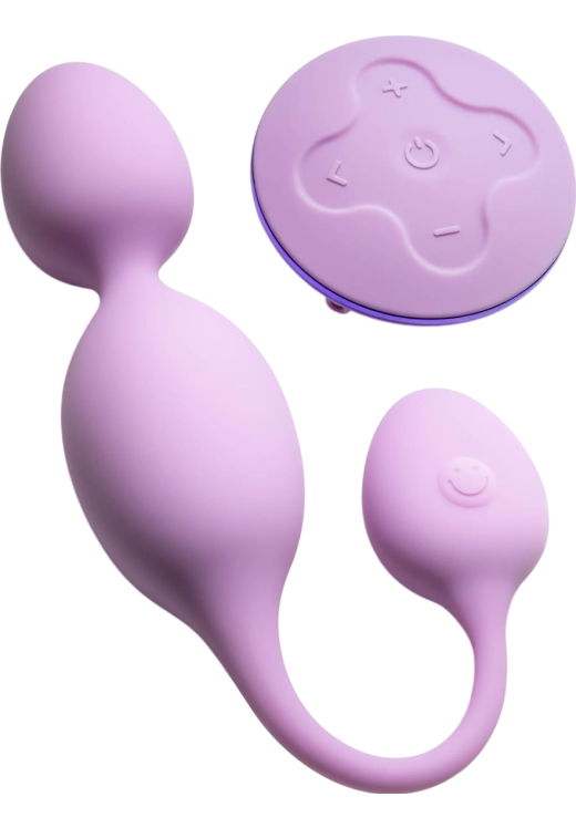 Kegel μπάλες από σιλικόνη σε μοβ χρώμα, μήκους 22,9 εκ. και μέγιστης διαμέτρου 3,8 εκ. με τηλεχειριζόμενο χειρισμό