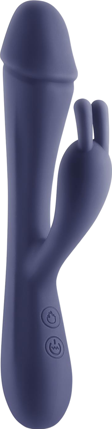 Rabbit δονητής από σιλικόνη σε μπλέ χρώμα, μήκους 20 εκ. και μέγιστης διαμέτρου 3,5 εκ.