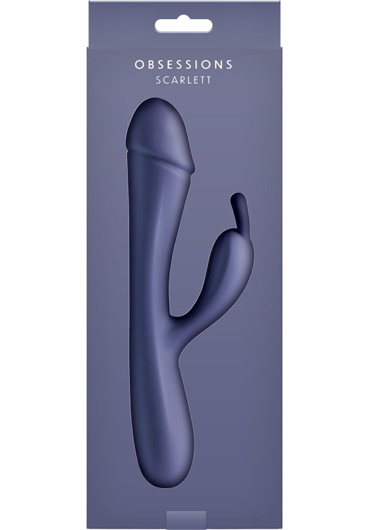 Rabbit δονητής από σιλικόνη σε μπλέ χρώμα, μήκους 20 εκ. και μέγιστης διαμέτρου 3,5 εκ.