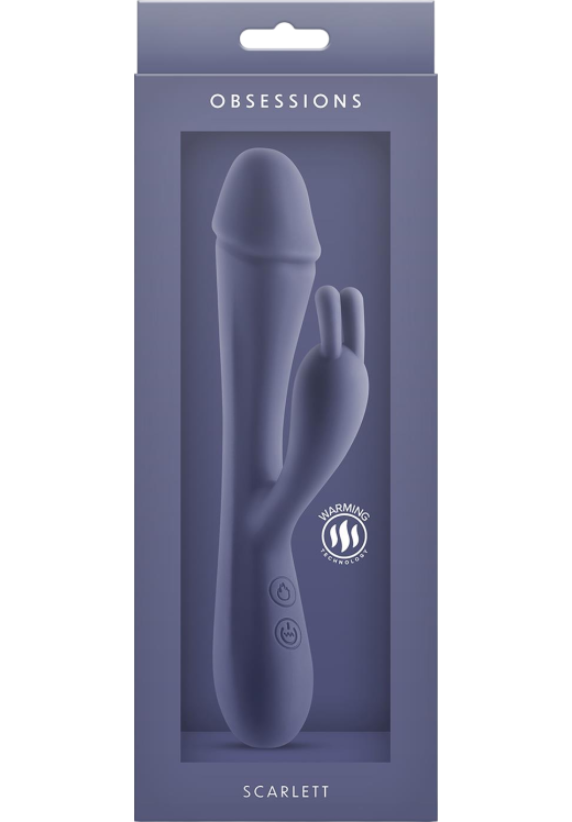 Rabbit δονητής από σιλικόνη σε μπλέ χρώμα, μήκους 20 εκ. και μέγιστης διαμέτρου 3,5 εκ.