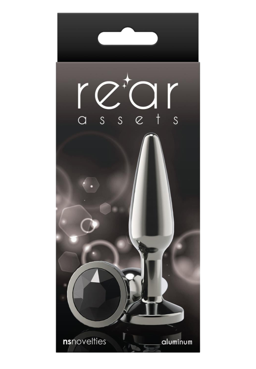 Σφήνα με κόσμημα από αλουμίνιο σε μαύρο χρώμα, μήκους 9,9 εκ. και μέγιστης διαμέτρου 2,4 εκ.