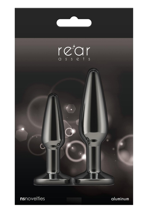 Σετ πρωκτικές σφήνες από αλουμίνιο σε μαύρο χρώμα