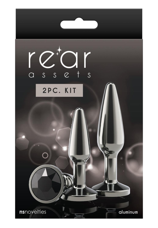 Σετ πρωκτικές σφήνες από αλουμίνιο σε μαύρο χρώμα