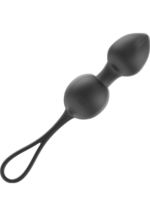 Kegel μπάλες από σιλικόνη σε μαύρο χρώμα, μήκους 9,5 εκ. και μέγιστης διαμέτρου 3,5 εκ. με τηλεχειριζόμενο χειρισμό