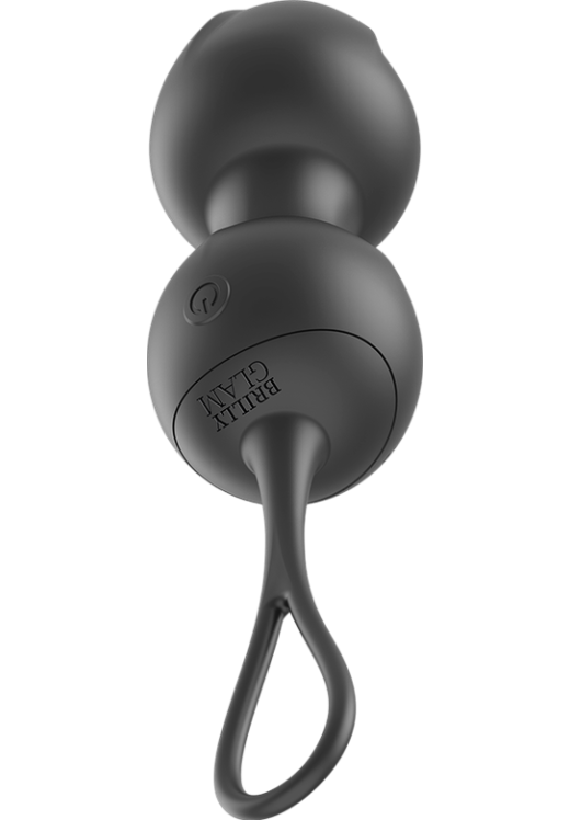 Kegel μπάλες από σιλικόνη σε μαύρο χρώμα, μήκους 9,5 εκ. και μέγιστης διαμέτρου 3,5 εκ. με τηλεχειριζόμενο χειρισμό