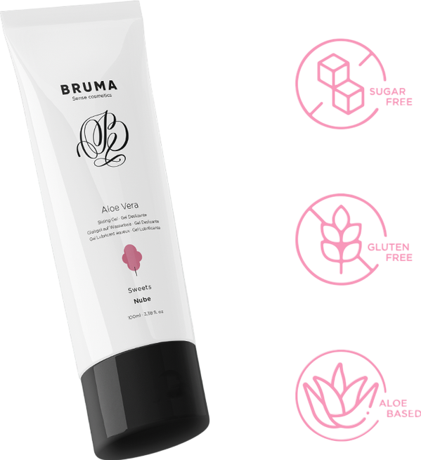 Λιπαντικό με γεύση ζαχαρωτό σε συσκευασία 100  ml σε φυσικό χρώμα