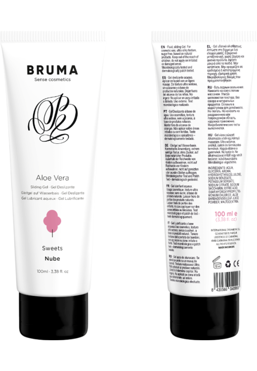 Λιπαντικό με γεύση ζαχαρωτό σε συσκευασία 100  ml σε φυσικό χρώμα