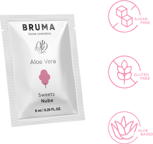 Λιπαντικό με γεύση ζαχαρωτό σε συσκευασία 6 ml σε φυσικό χρώμα