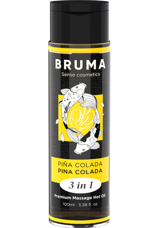 Λάδι μασάζ με γεύση pina colada σε συσκευασία 100 ml