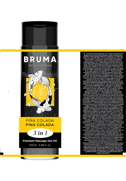 Λάδι μασάζ με γεύση pina colada σε συσκευασία 100 ml