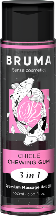 Λάδι μασάζ με γεύση τσιχλόφουσκα σε συσκευασία 100  ml