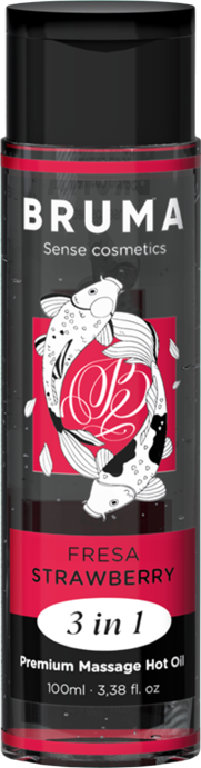 Λάδι μασάζ με γεύση φράουλα σε συσκευασία 100  ml