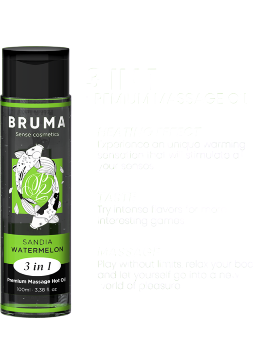 Λάδι μασάζ με γεύση καρπούζι σε συσκευασία 100  ml