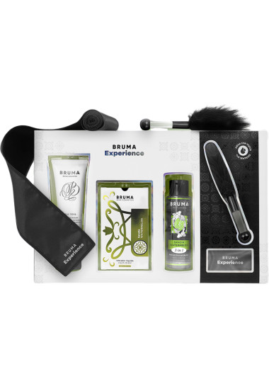 Bruma Xperience Sweet Temptation Kit Vibro-orgasmic Watermelon Κλειστή μάσκα με γεύση καρπούζι σε φυσικό χρώμα