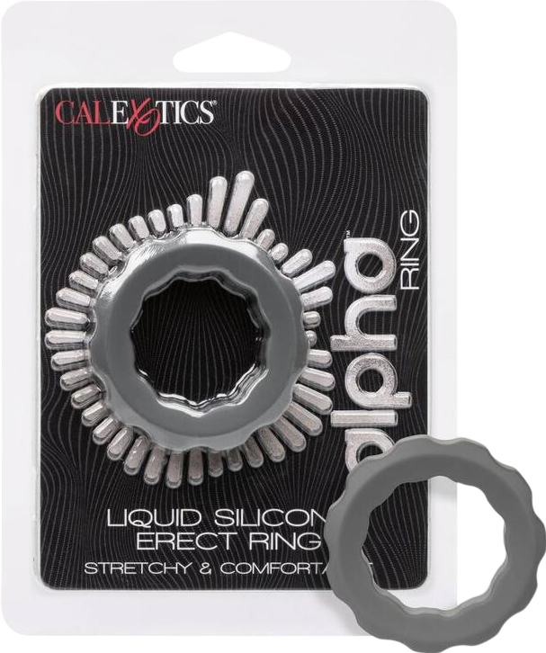 Δαχτυλίδι πέους από σιλικόνη σε γκρι χρώμα