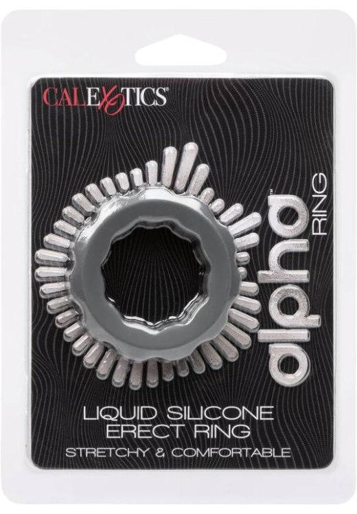 Δαχτυλίδι πέους από σιλικόνη σε γκρι χρώμα