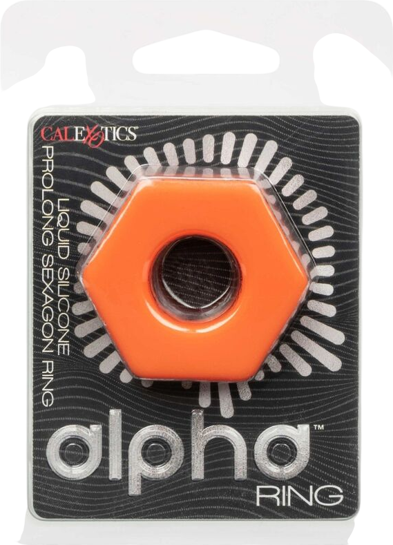 Δονούμενο δαχτυλίδι πέους από σιλικόνη σε πορτοκαλί χρώμα, μέγιστης διαμέτρου 2 εκ.