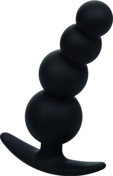 Πρωκτική σφήνα από σιλικόνη σε μαύρο χρώμα, μήκους 9 εκ. και μέγιστης διαμέτρου 3,25 εκ.