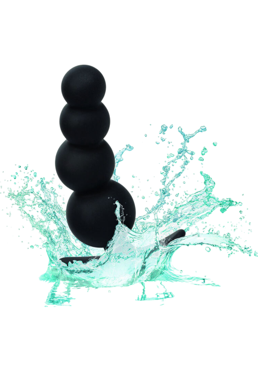 Πρωκτική σφήνα από σιλικόνη σε μαύρο χρώμα, μήκους 9 εκ. και μέγιστης διαμέτρου 3,25 εκ.