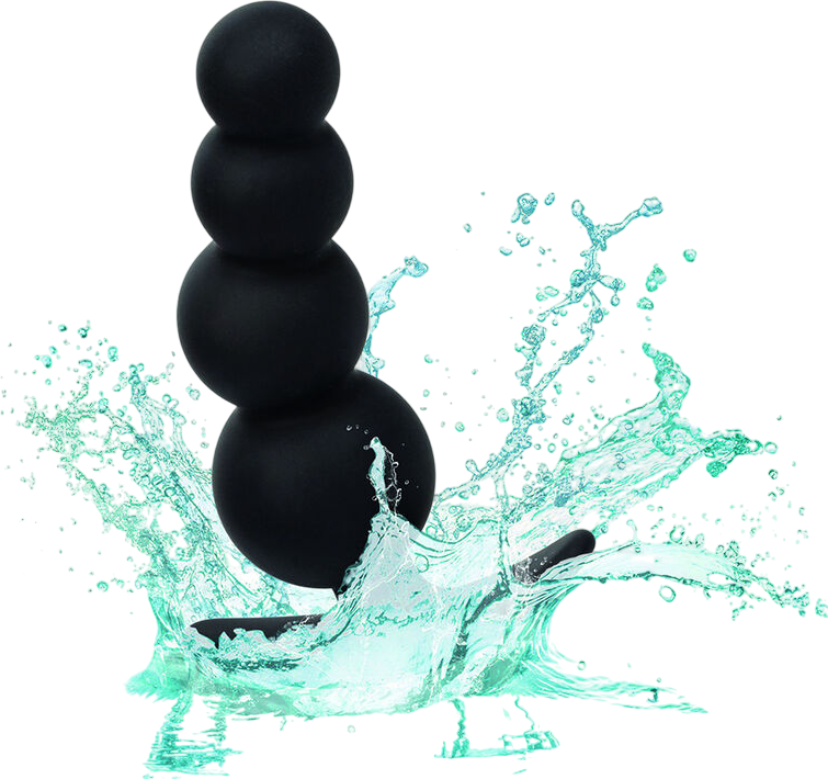 Πρωκτική σφήνα από σιλικόνη σε μαύρο χρώμα, μήκους 9 εκ. και μέγιστης διαμέτρου 3,25 εκ.