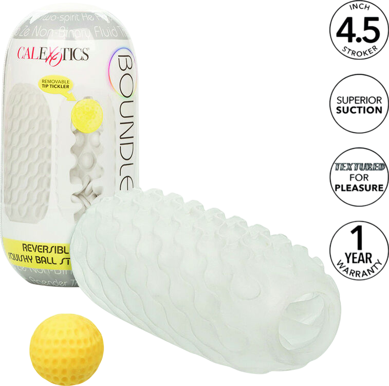 Αυνανιστήρι σε διάφανο χρώμα, μήκους 11,5 εκ. και μέγιστης διαμέτρου 5,75 εκ.