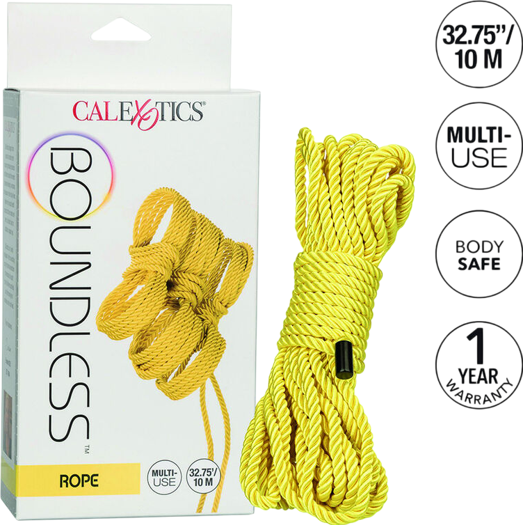 Σχοινί δεσίματος από βαμβάκι σε κίτρινο χρώμα, μήκους 10 m