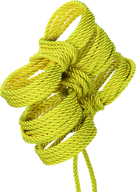 Σχοινί δεσίματος από βαμβάκι σε κίτρινο χρώμα, μήκους 10 m