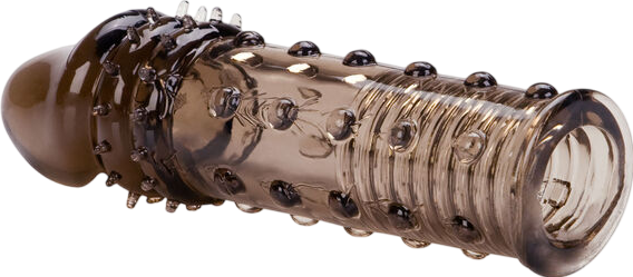 Προέκταση πέους από σιλικόνη σε μαύρο χρώμα