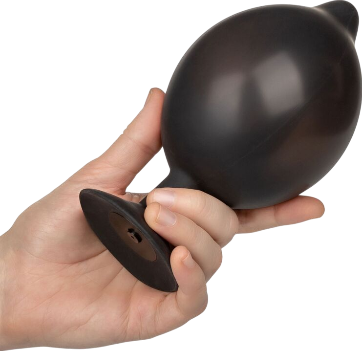 Πρωκτική σφήνα από σιλικόνη σε μαύρο χρώμα, μήκους 16 εκ. και μέγιστης διαμέτρου 4,5 εκ.