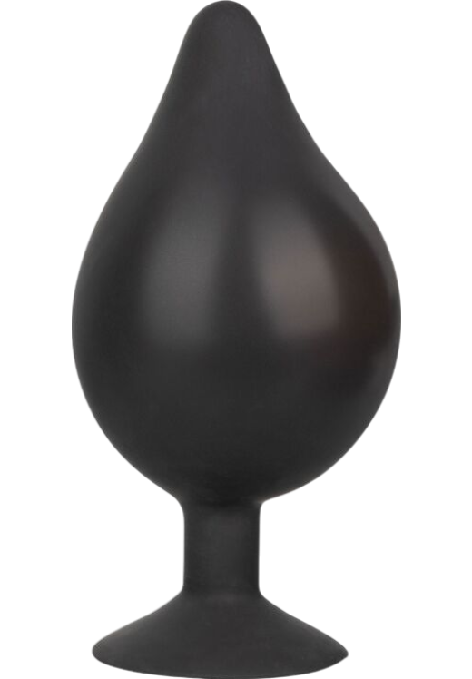 Πρωκτική σφήνα από σιλικόνη σε μαύρο χρώμα, μήκους 16 εκ. και μέγιστης διαμέτρου 4,5 εκ.