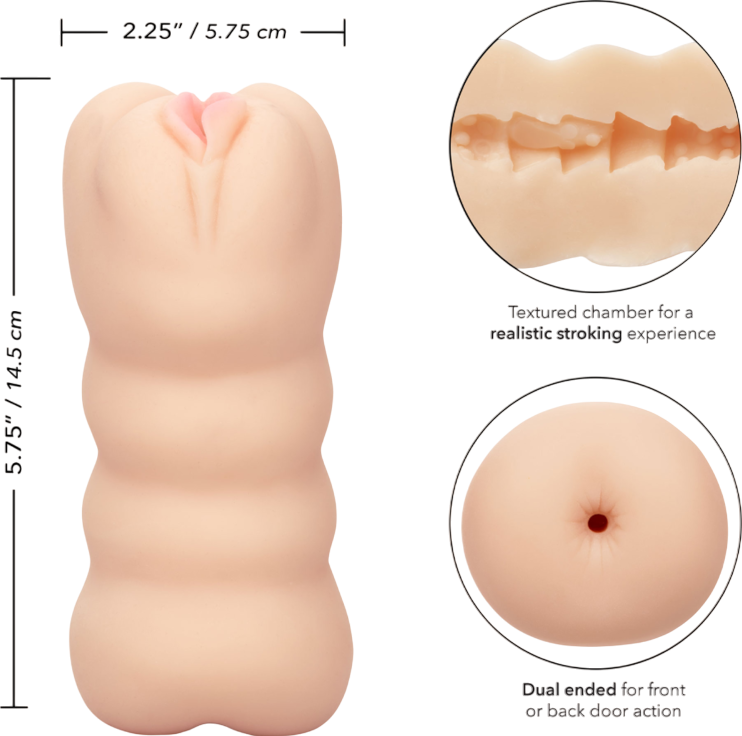 Αυνανιστήρι από tpe, μήκους 14,5 εκ. και μέγιστης διαμέτρου 5,75 εκ.