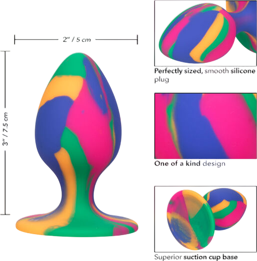 Πρωκτική σφήνα από σιλικόνη, μήκους 7,5 εκ. και μέγιστης διαμέτρου 3,2 εκ.