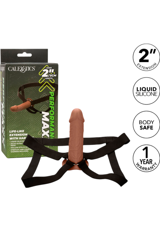 Ζώνη στραπόν από σιλικόνη σε καφέ χρώμα, μήκους 17,25 εκ. και μέγιστης διαμέτρου 7,5 εκ.