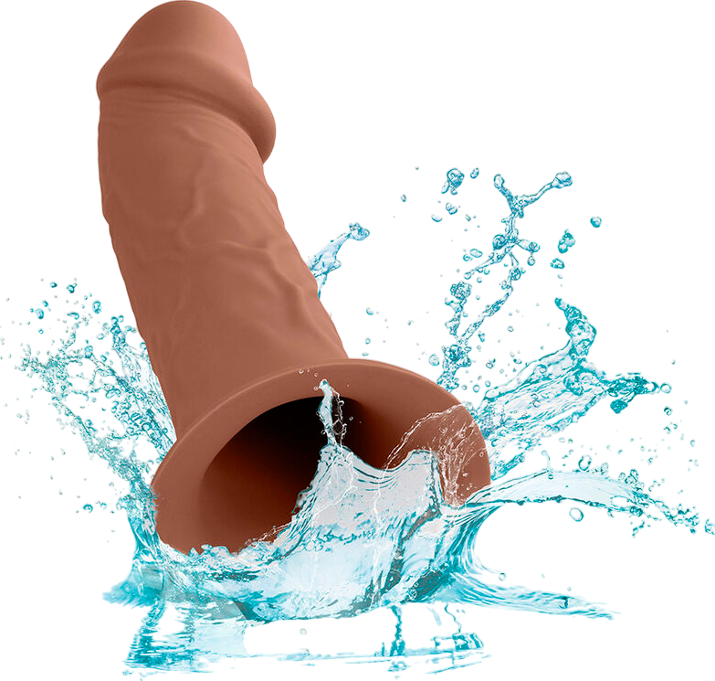 Ζώνη στραπόν από σιλικόνη σε καφέ χρώμα, μήκους 17,25 εκ. και μέγιστης διαμέτρου 7,5 εκ.