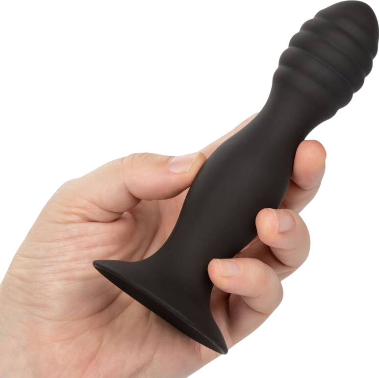 Πρωκτική σφήνα από σιλικόνη σε μαύρο χρώμα, μήκους 13,2 εκ. και μέγιστης διαμέτρου 3,2 εκ.