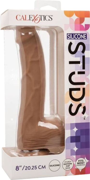 Ομοίωμα πέους από σιλικόνη σε καφέ χρώμα, μήκους 20,2 εκ. και μέγιστης διαμέτρου 4,5 εκ.