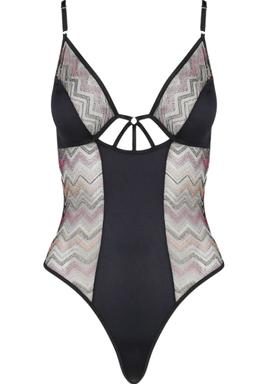 Κορμάκι με ραντάκια από απαλό ύφασμα σε μαύρο χρώμα