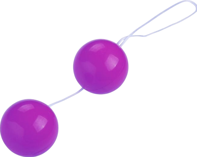 Kegel μπάλες από abs σε μοβ χρώμα, μέγιστης διαμέτρου 3,5 εκ.