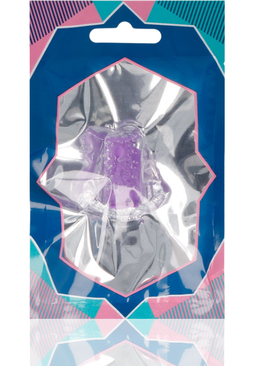 Δονητής Δαχτύλου Casual Love Ring Tongue Vibrating Purple